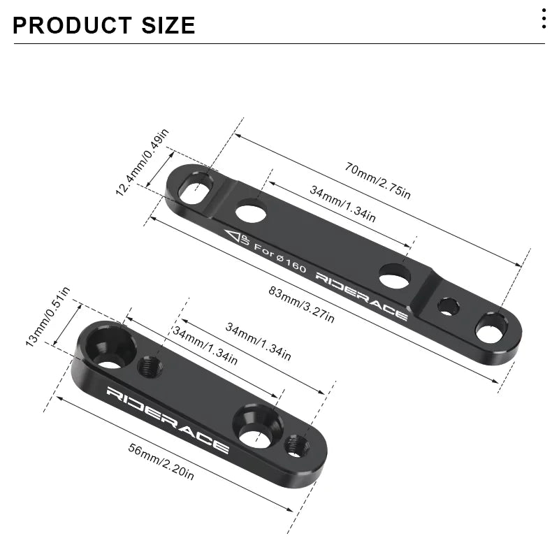 Adaptador flat mount Riderace, detalle 6