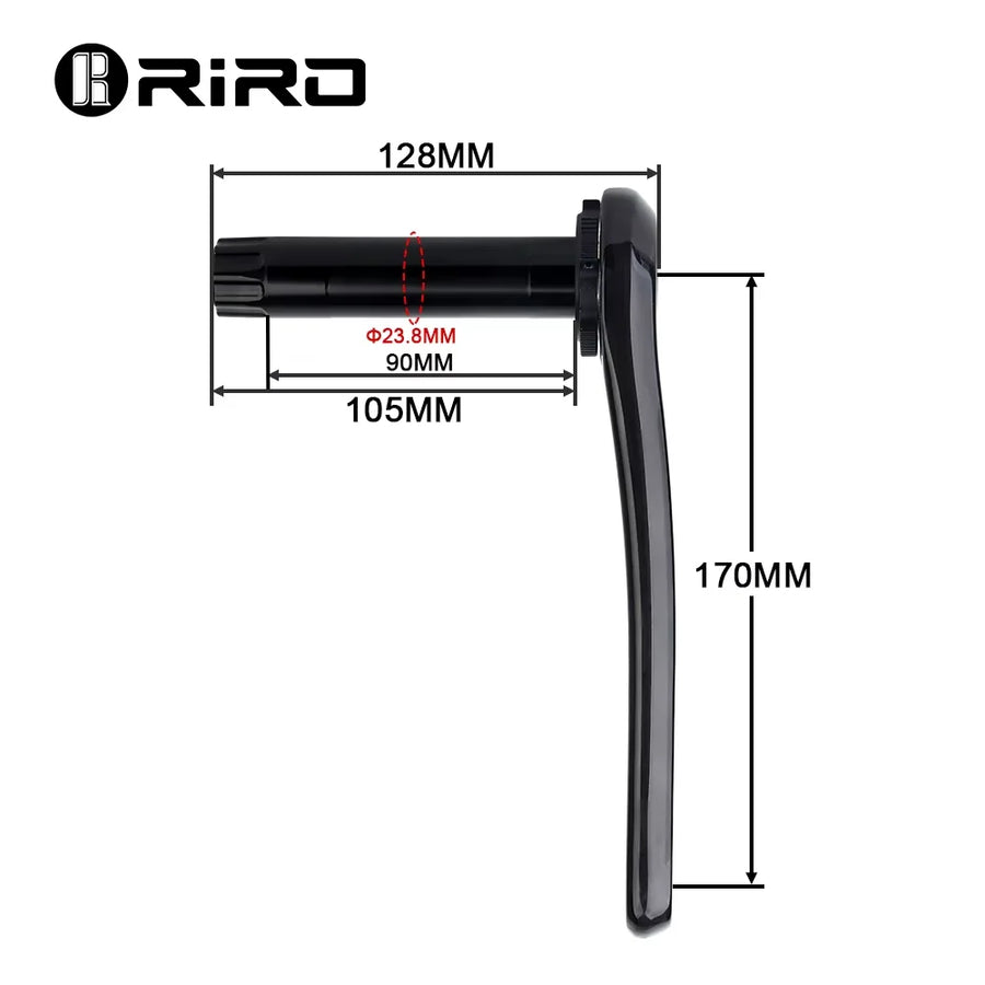 Bielas de carbono RIRO 50/34T, detalle 2